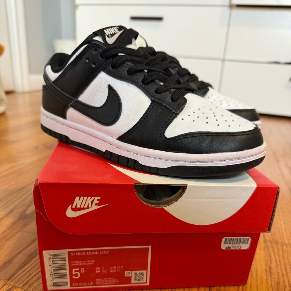 Nike Dunk Low Black and White Sneakers